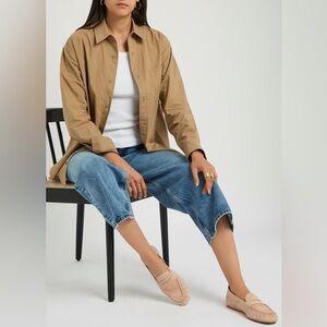 Stuart Weitzman Cielo Brooks Suede Loafers baby blue . New no box